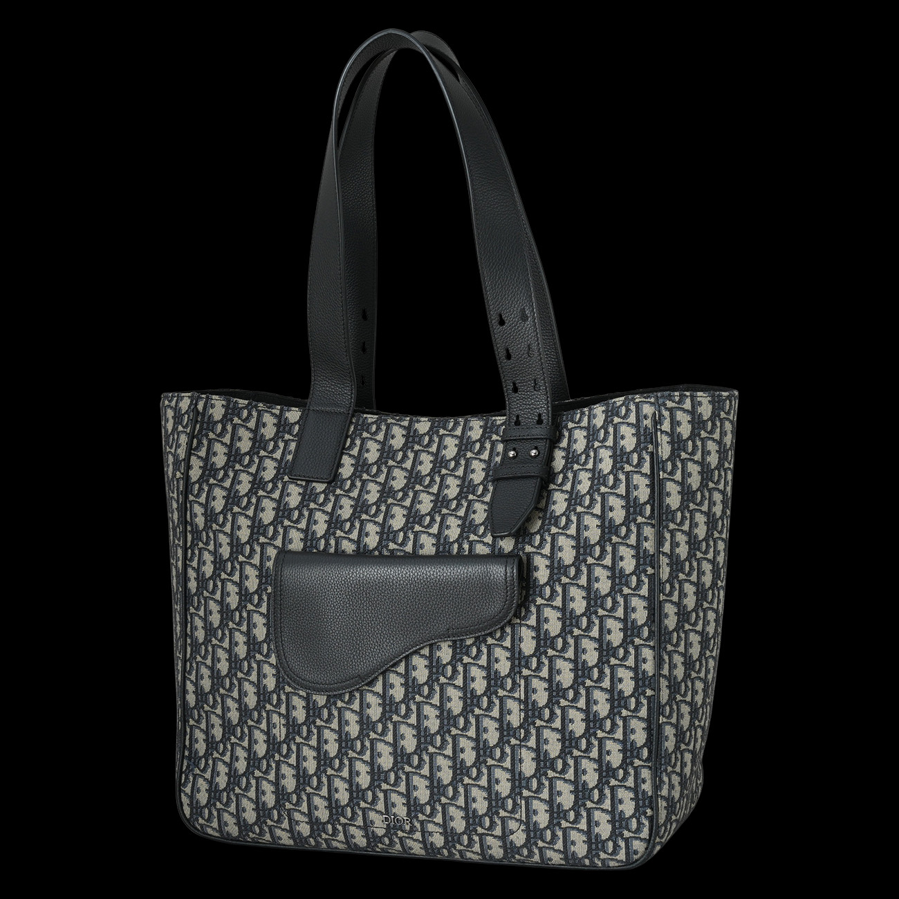 CHRISTIAN DIOR(USED)크리스찬디올 오블리크 자카드 새들 토트백